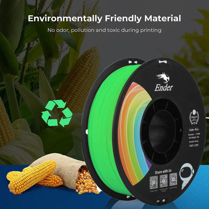 Creality PLA+ 3D Printing Filament Green ,1.75mm,Net Weight-1kg