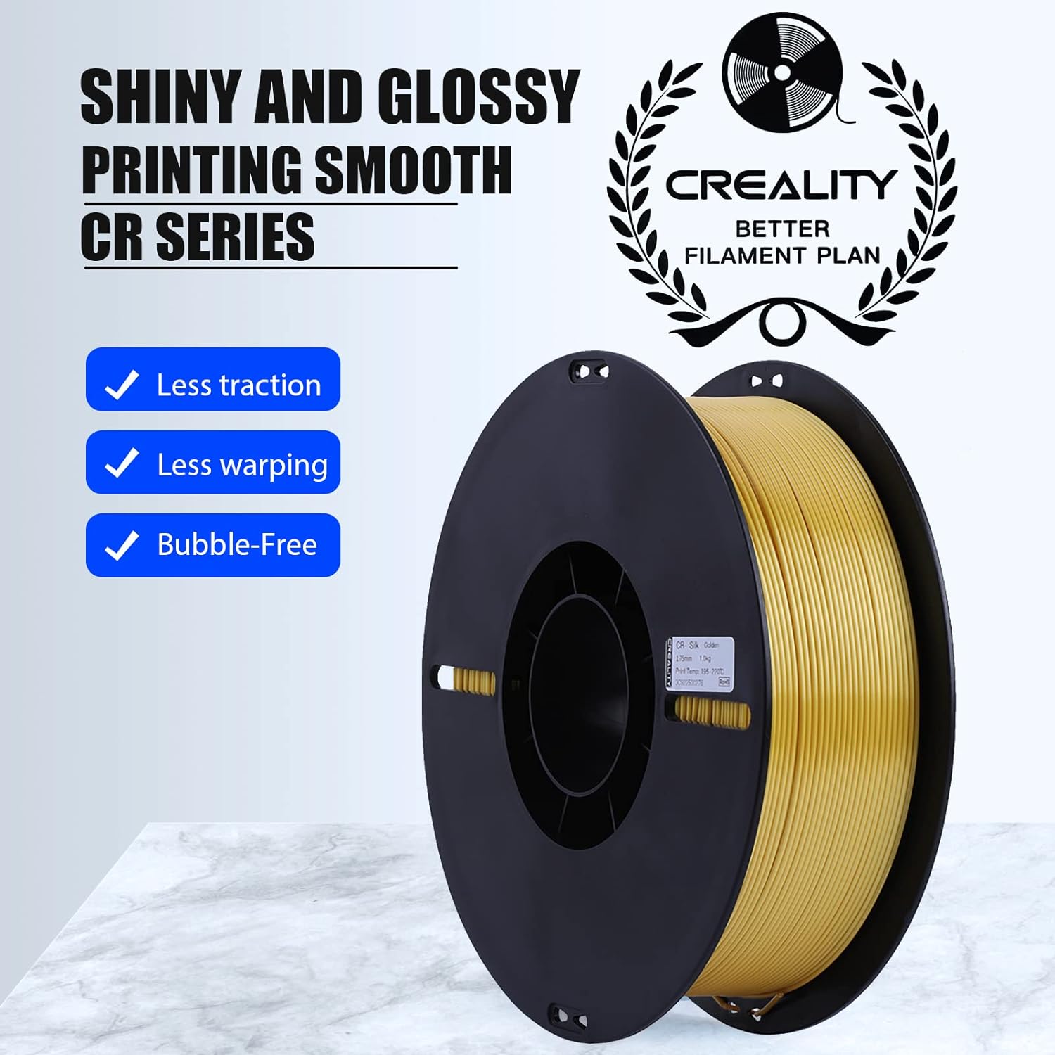 CREALITY PLA 3D PRINTING FILAMENT GOLD