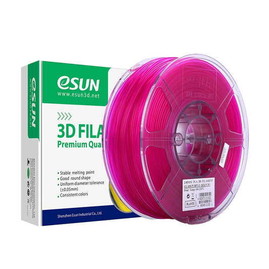 eSUN PLA Transparent Glass Purple Filament 3D Filaments