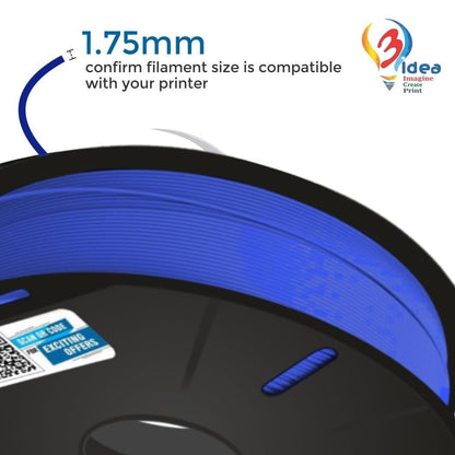 3idea PETG 3D Printing Filaments Blue 1.75mm,Net Weight-1kg