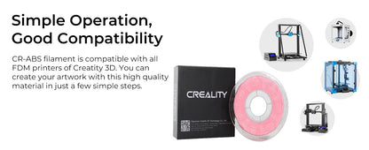 CREALITY ABS 3D PRINTING FILAMENT PINK, 1.75MM, NET WEIGHT-1KG