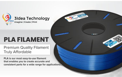 3IDEA PLA 3D PRINTING FILAMENTS METALLIC BLUE 1.75MM