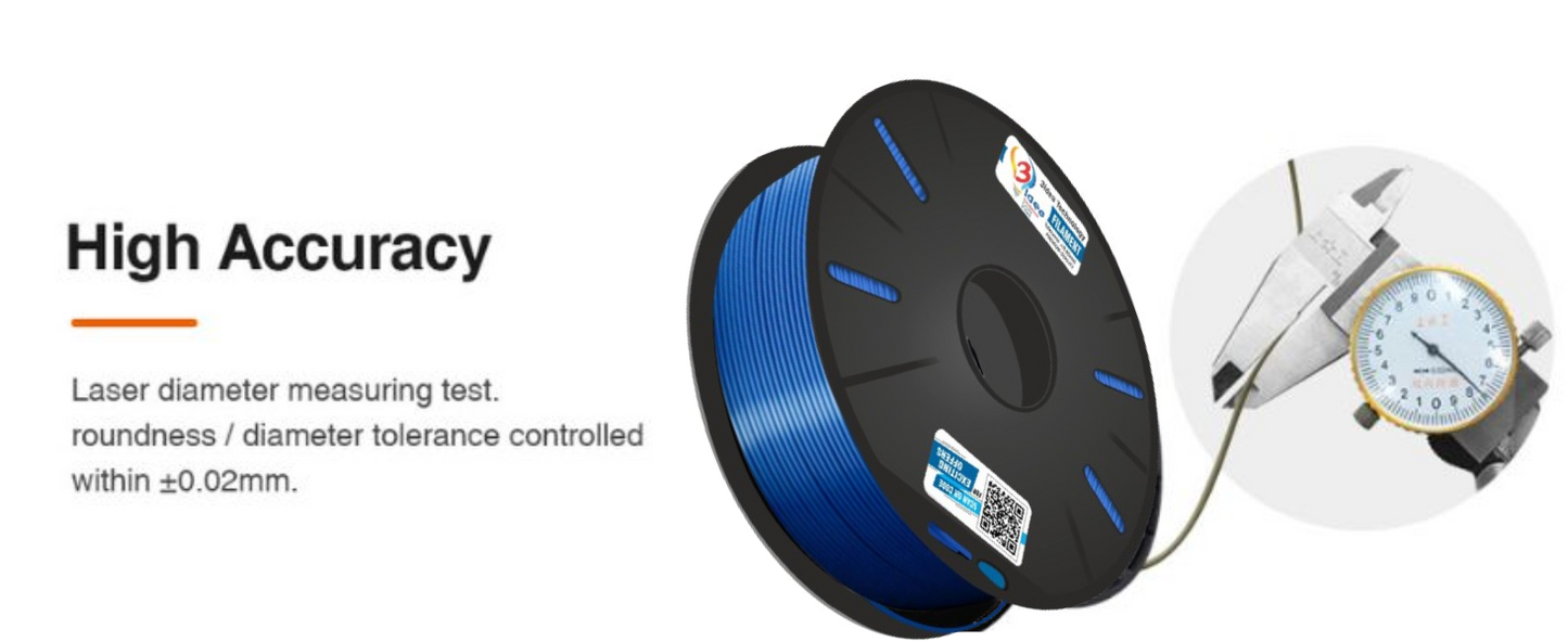 3IDEA PLA 3D PRINTING FILAMENTS METALLIC BLUE 1.75MM