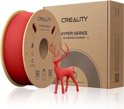 Creality Hyper Series PLA 3D Printing Filaments Red ,1.75mm,Net Weight-1kg 3D Filaments