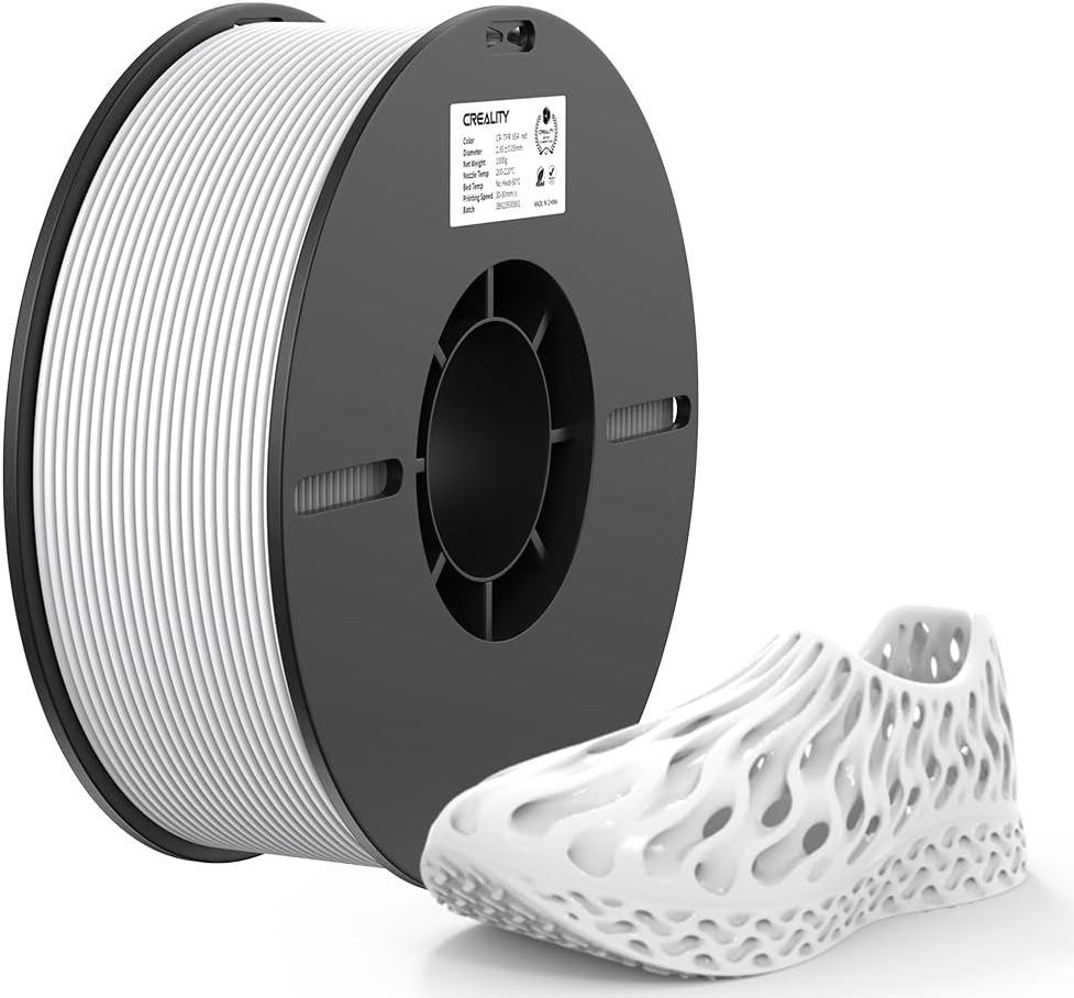 CREALITY CR-TPR 65A 3D PRINTING FILAMENT WHITE, 2.85MM, NET WEIGHT-1KG