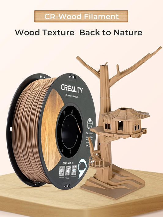 Creality CR-PLA 3D Printing Filament, Wood ,1.75mm,Net Weight-1kg 3D Filaments
