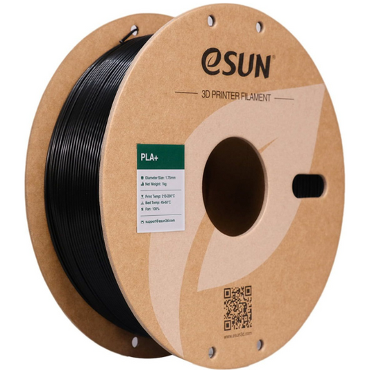 eSUN PLA+ 3D Printing Filament Black,1.75mm, Net Weight-1kg