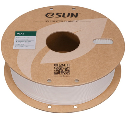 eSUN PLA+ 3D Printing Filament White,1.75mm, Net Weight-1kg