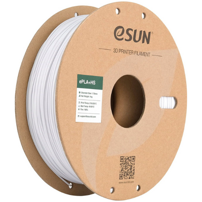 eSUN ePLA+HS 3D Printing Filament White,1.75mm, Net Weight-1kg
