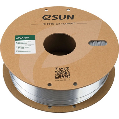 eSUN Silk PLA 3D Printing Filament Silver,1.75mm, Net Weight-1kg