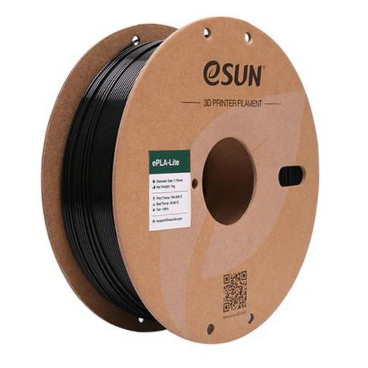 eSUN ePLA Lite 3D Printing Filament Black,1.75mm, Net Weight-1kg 3D Filaments