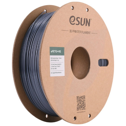eSUN ePETG+HS 3D Printing Filament Solid Grey,1.75mm, Net Weight-1kg 3D Filaments