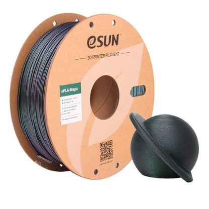 eSUN ePLA-Magic 3D Printing Filament Dark Twinkling Green,1.75mm, Net Weight-1kg
