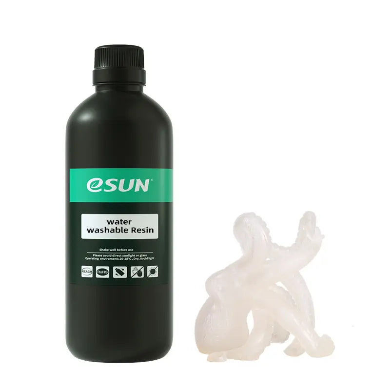 ESUN WATER WASHABLE RESIN, CLEAR, 0.5KG