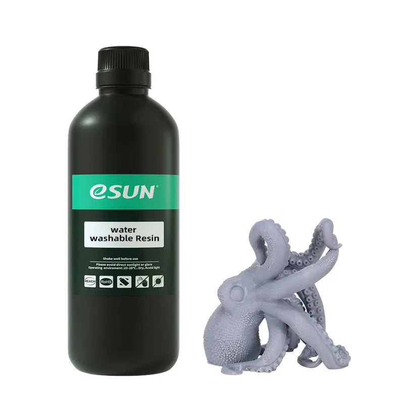 ESUN WATER WASHABLE RESIN, GREY, 0.5KG