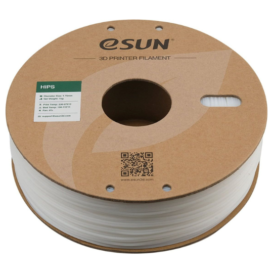 eSUN HIPS 3D PRINTING FILAMENT NATURAL, 1.75MM, NET WEIGHT-1KG