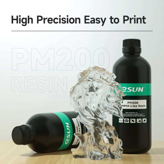 ESUN PMMA LIKE RESIN PM200, CLEAR, 0.5 KG