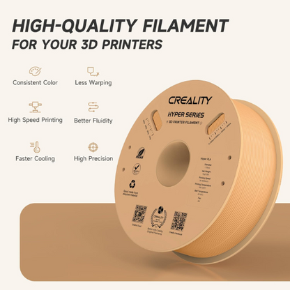 Creality Hyper Series PLA 3D Printing Filament Peach Fuzz