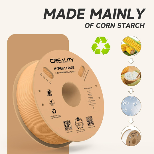 Creality Hyper Series PLA 3D Printing Filament Peach Fuzz