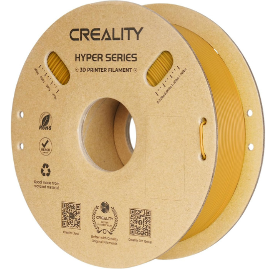 Creality Hyper Series PLA 3D Printing Filament Gold,1.75mm,Net Weight-1kg 3D Filaments