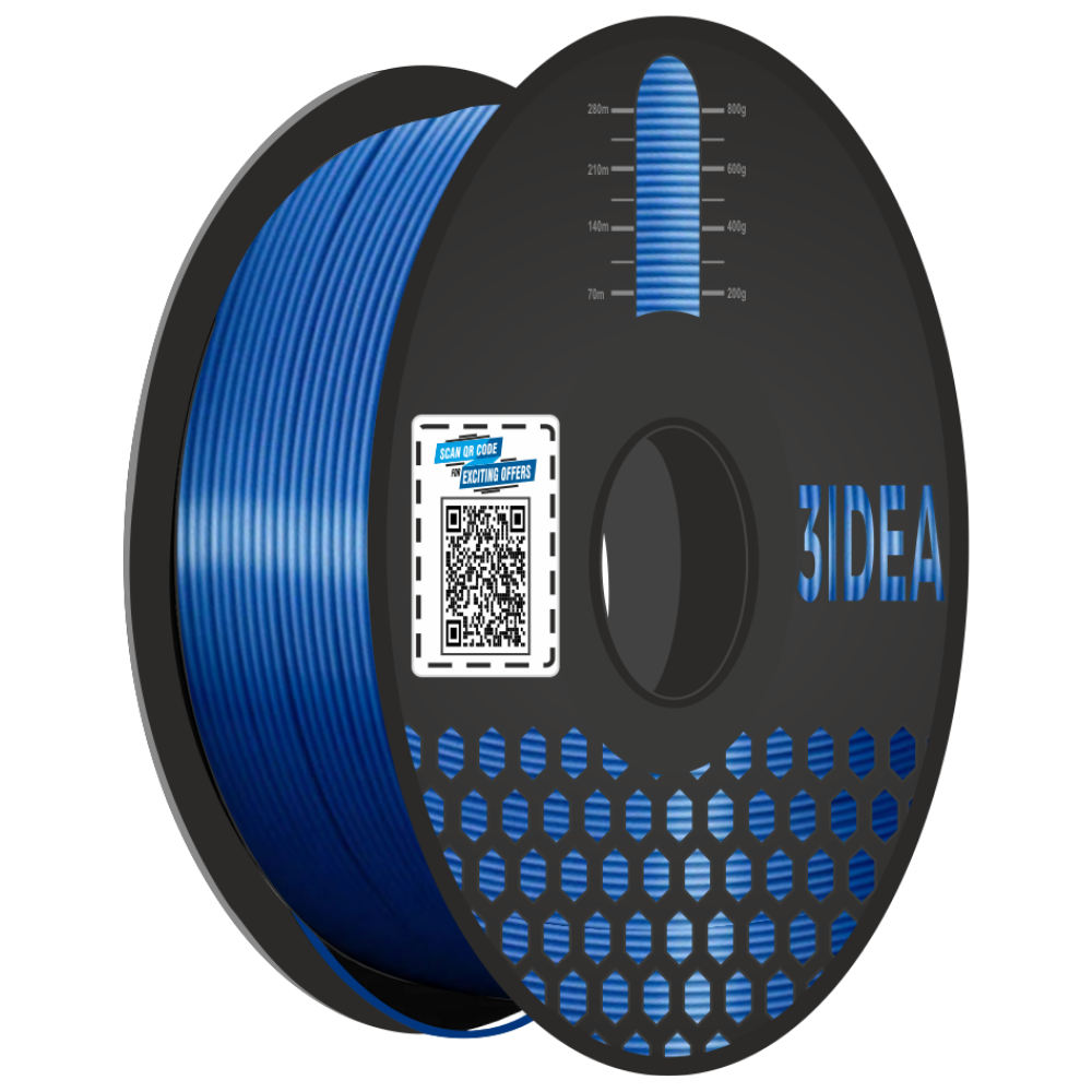 3idea PLA 3D Printing Filaments Metallic Blue 1.75mm,Net Weight-1kg