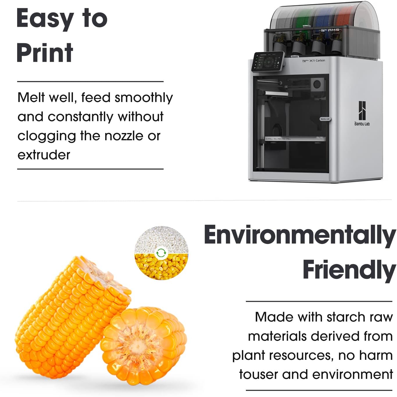 eSUN PLA+ 3D Printing Filament Pine Green,1.75mm, Net Weight-1kg
