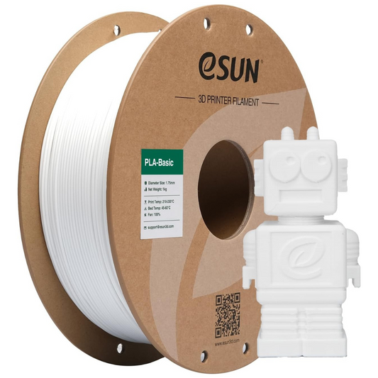 eSUN PLA Basic 3D Printing Filament White,1.75mm, Net Weight-1kg 3D Filaments
