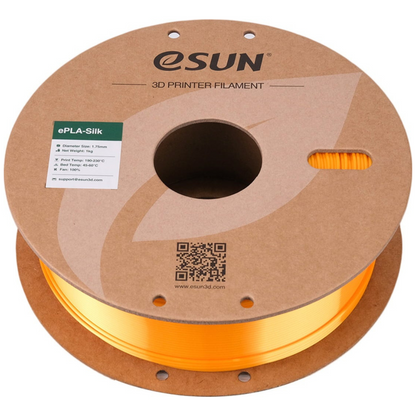 eSUN Silk PLA 3D Printing Filament Dark Yellow,1.75mm, Net Weight-1kg