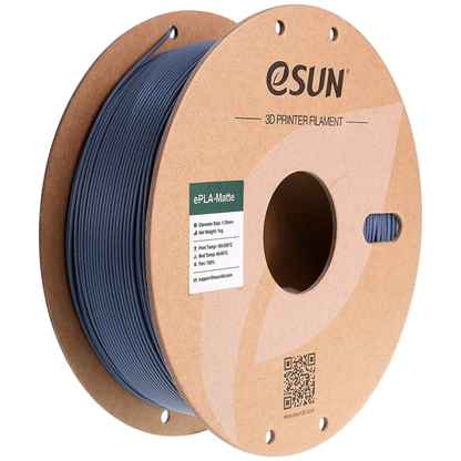 eSUN ePLA Matte 3D Printing Filament Dark Grey,1.75mm, Net Weight-1kg