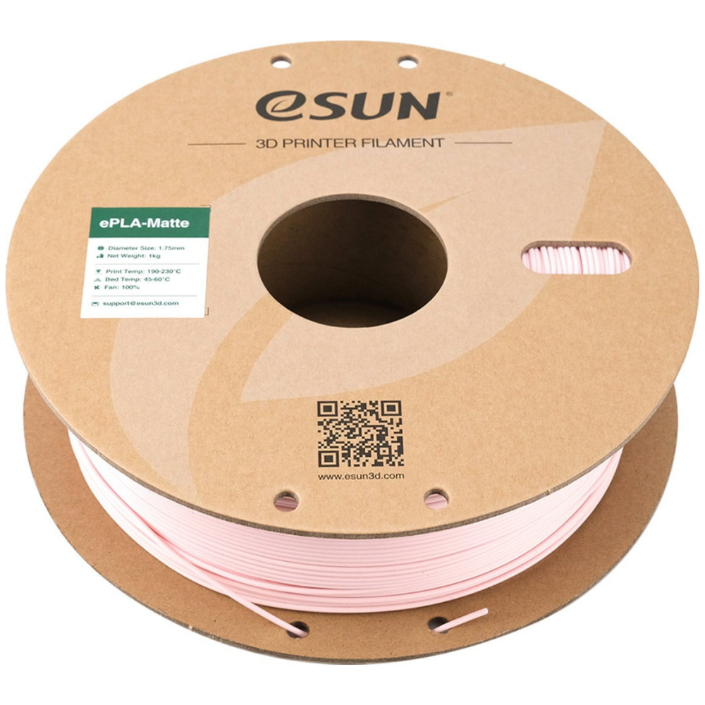 eSUN ePLA Matte 3D Printing Filament Peach Pink,1.75mm, Net Weight-1kg