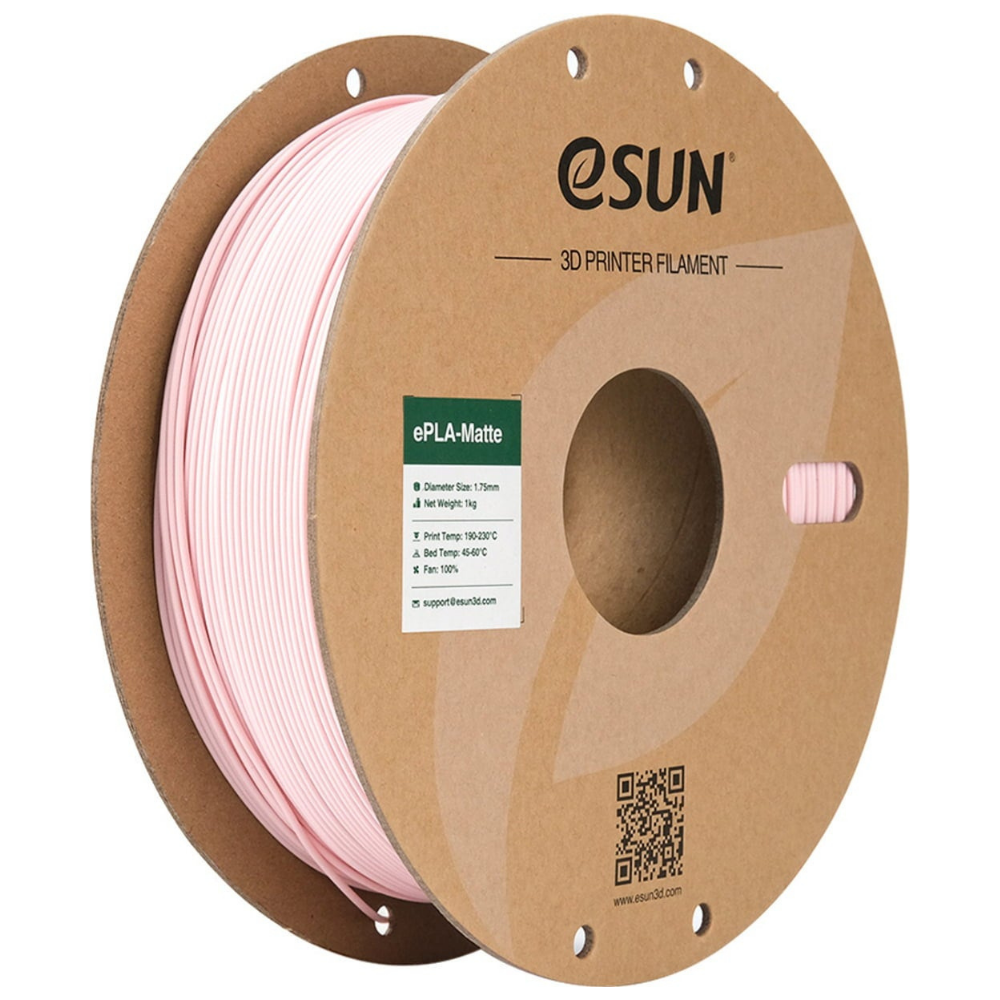eSUN ePLA Matte 3D Printing Filament Peach Pink,1.75mm, Net Weight-1kg