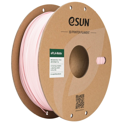 eSUN ePLA Matte 3D Printing Filament Peach Pink,1.75mm, Net Weight-1kg