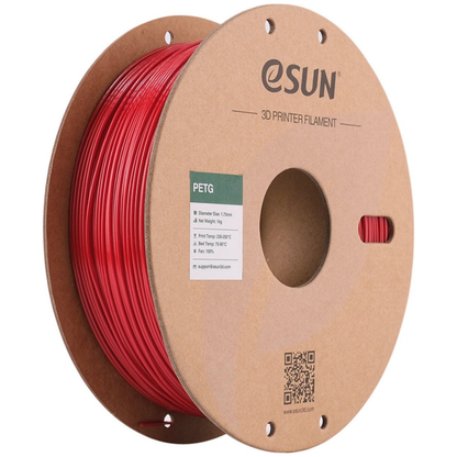 eSUN PETG 3D Printing Filament  Fire Rngine Red, 1.75mm, Net Weight-1kg