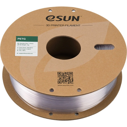eSUN PETG 3D Printing Filament Translucent Grey,1.75mm, Net Weight-1kg
