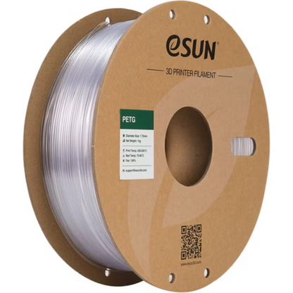 eSUN PETG 3D Printing Filament Translucent Grey,1.75mm, Net Weight-1kg
