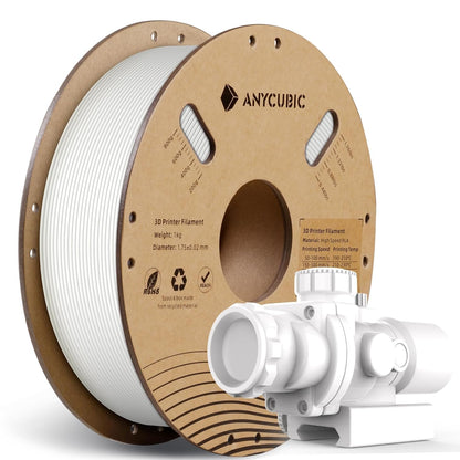 Anycubic PLA High Speed 3D Printing Filament White, 1.75mm Net Weight-1kg