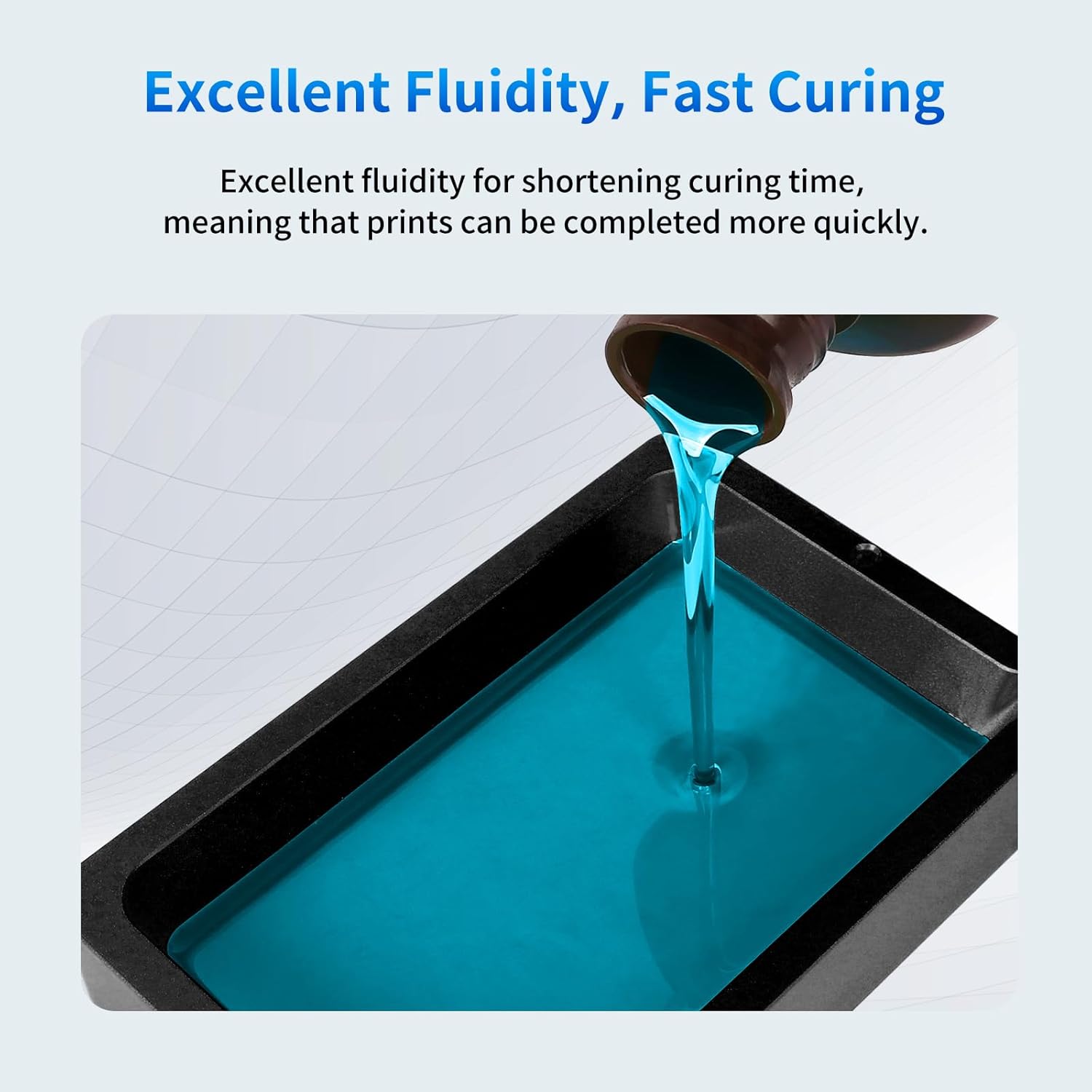 Anycubic Standard UV Resin Translucent Blue - 1Kg 3D Filaments