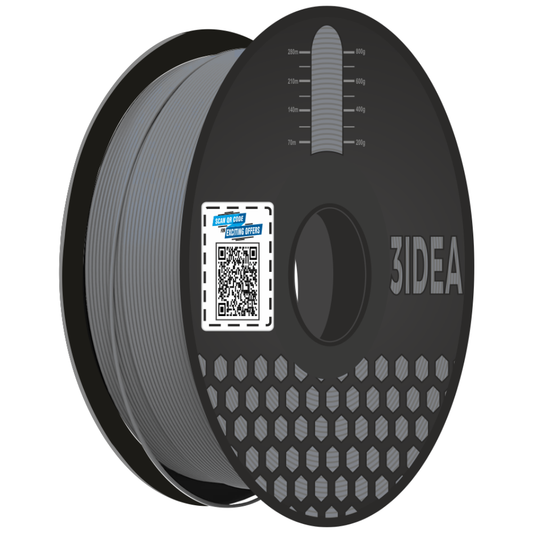 3idea PLA 3D Printing Filaments Grey 1.75mm,Gross Weight-1kg ABS FILAMENTS