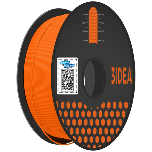 3IDEA PLA 3D Printing Filament - Orange 1.75mm, Gross Weight-1kg