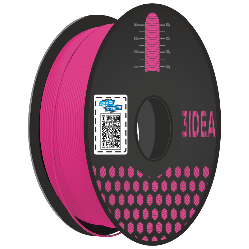 3idea PLA 3D Printing Filaments Pink 1.75mm,Gross Weight-1kg