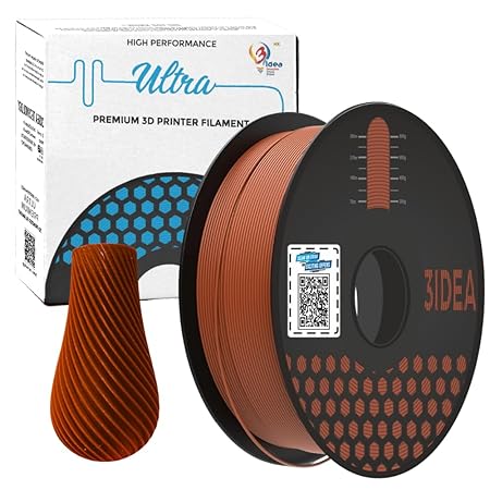 3Idea NX (Next Gen)-PLA Ultra Premium 3D Printing Filament, Metalic Copper 1.75mm, Net Weight-1kg