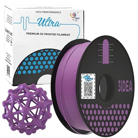 3Idea NX (Next Gen)-PLA Ultra Premium 3D Printing Filament, Purple 1.75mm, Net Weight-1kg