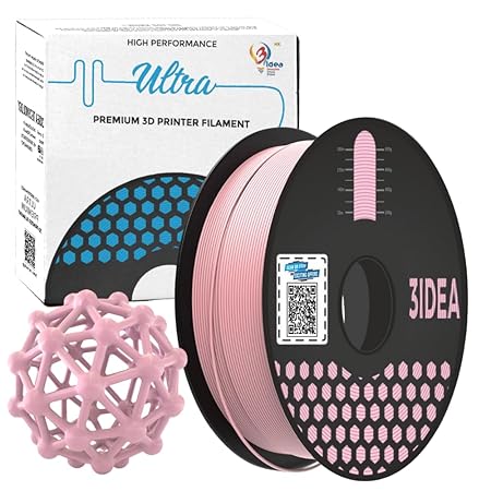 3Idea NX (Next Gen)-PLA Ultra Premium 3D Printing Filament, Pink 1.75mm, Net Weight-1kg