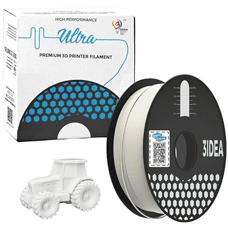 3Idea NX (Next Gen)-PLA Ultra Premium 3D Printing Filament, White 1.75mm, Net Weight-1kg