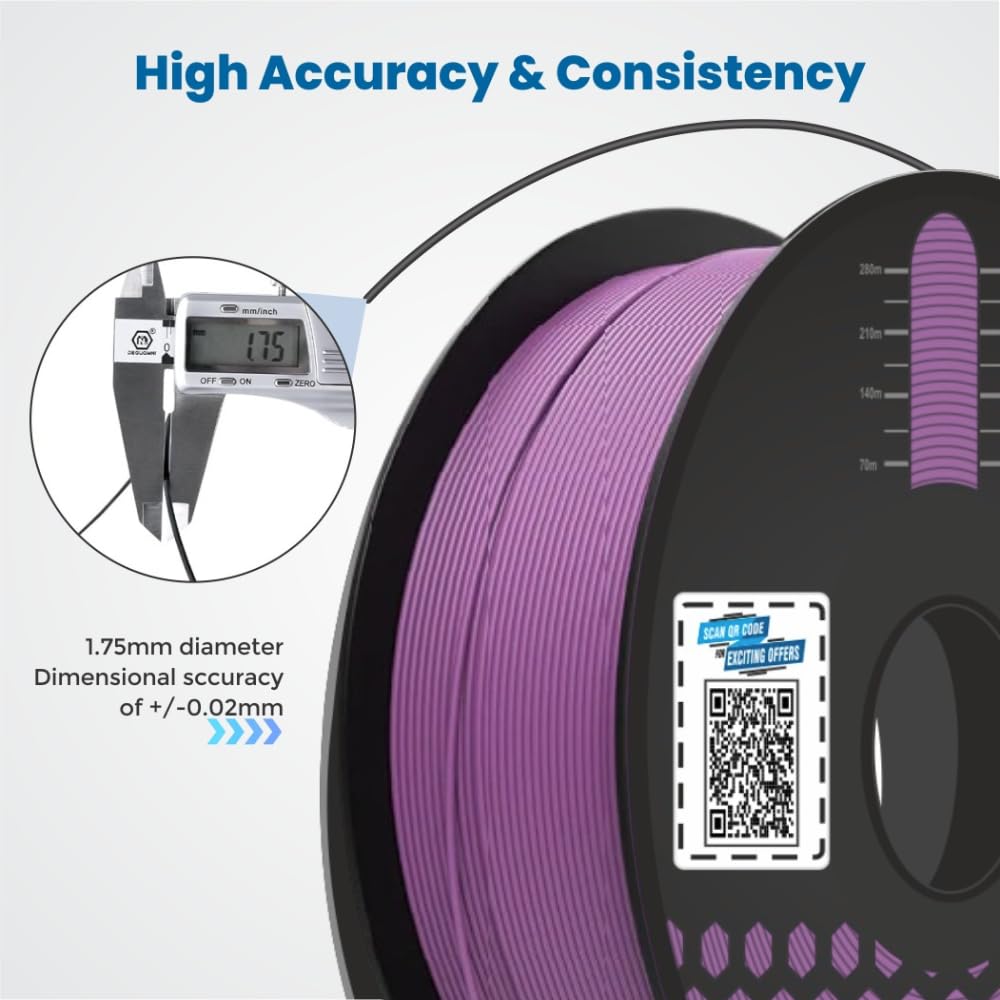 3Idea NX (Next Gen)-PLA Ultra Premium 3D Printing Filament, Purple 1.75mm, Net Weight-1kg