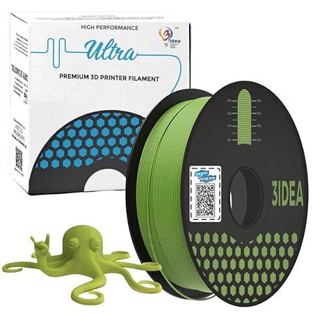 3Idea NX (Next Gen)-PLA Ultra Premium 3D Printing Filament, Green 1.75mm, Net Weight-1kg